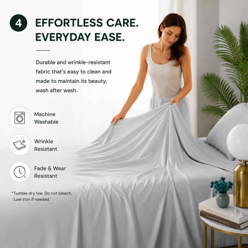 Bamboo Viscose Full Cooling Sheet Set