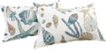 Coastal Seashell Starfish King Cotton Pillow Shams Set
