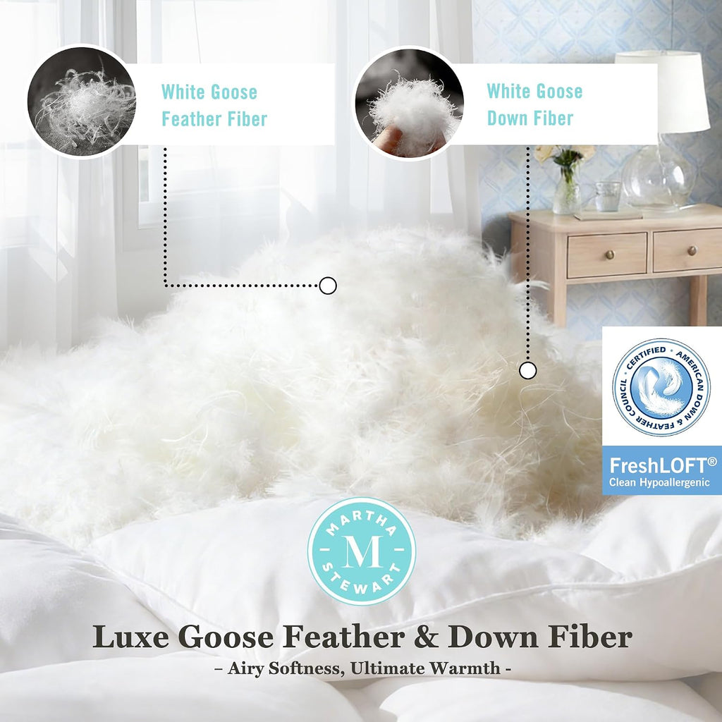 Martha Stewart White Goose Down Queen Duvet Insert