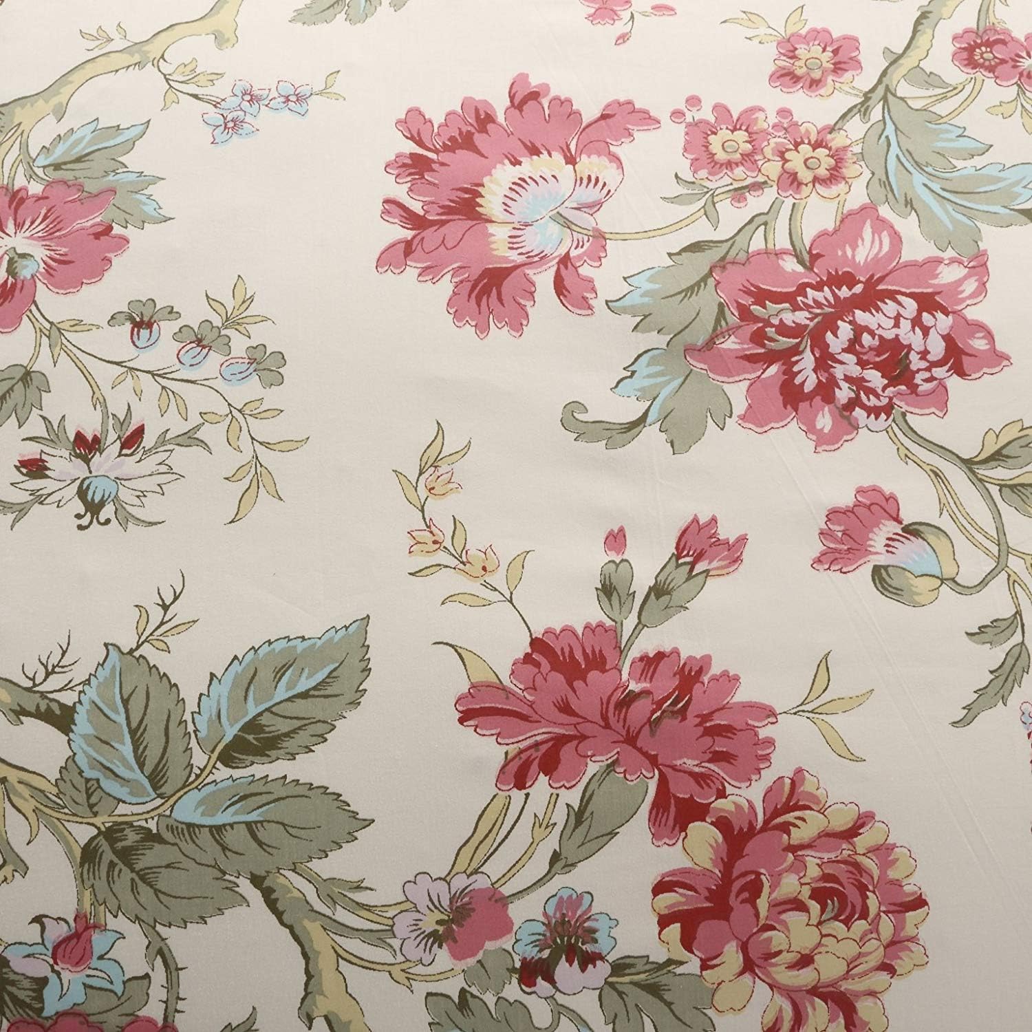 Chinoiserie Peony Queen Cotton Duvet Set