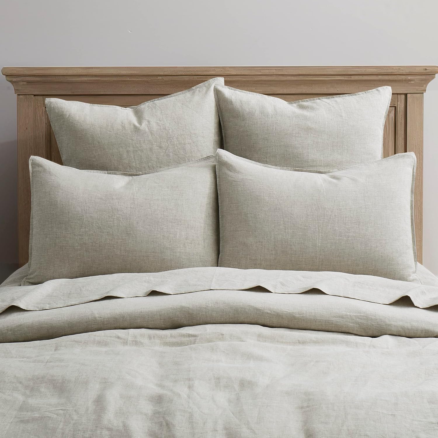 100% Linen King Pillow Shams Set of 2