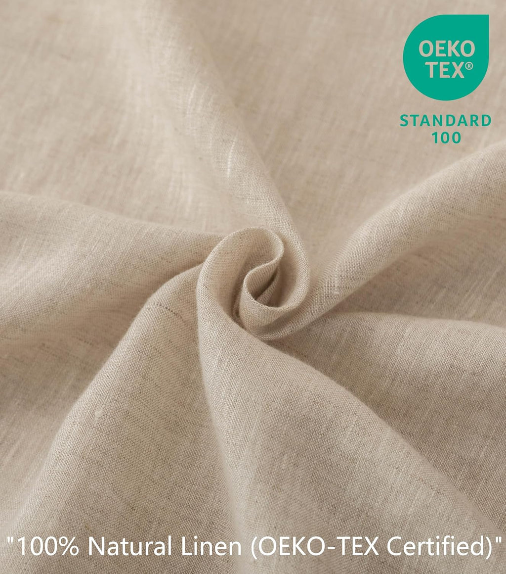 Natural Linen Full 4-Piece Sheet Set