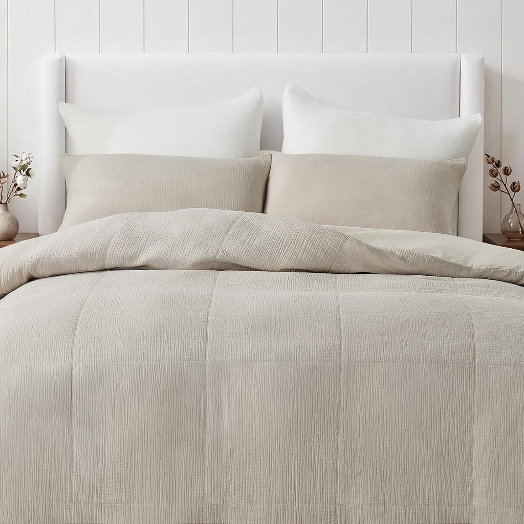 Linen Muslin Gauze King Duvet Set