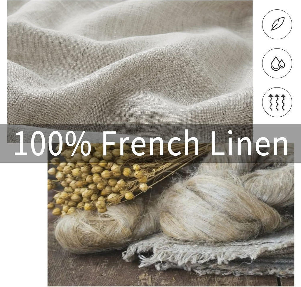 100% Linen King Pillow Shams Set of 2