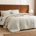 Beige Queen 7-Piece Marshmallow Bedding Set