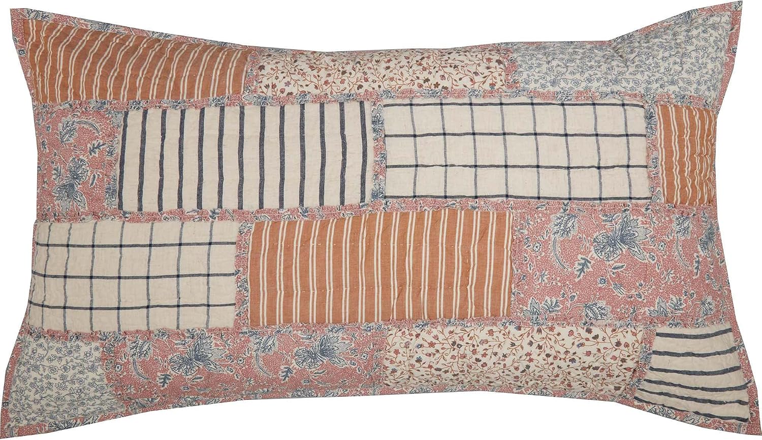 Kaila Vintage Farmhouse Patchwork King Pillow Sham