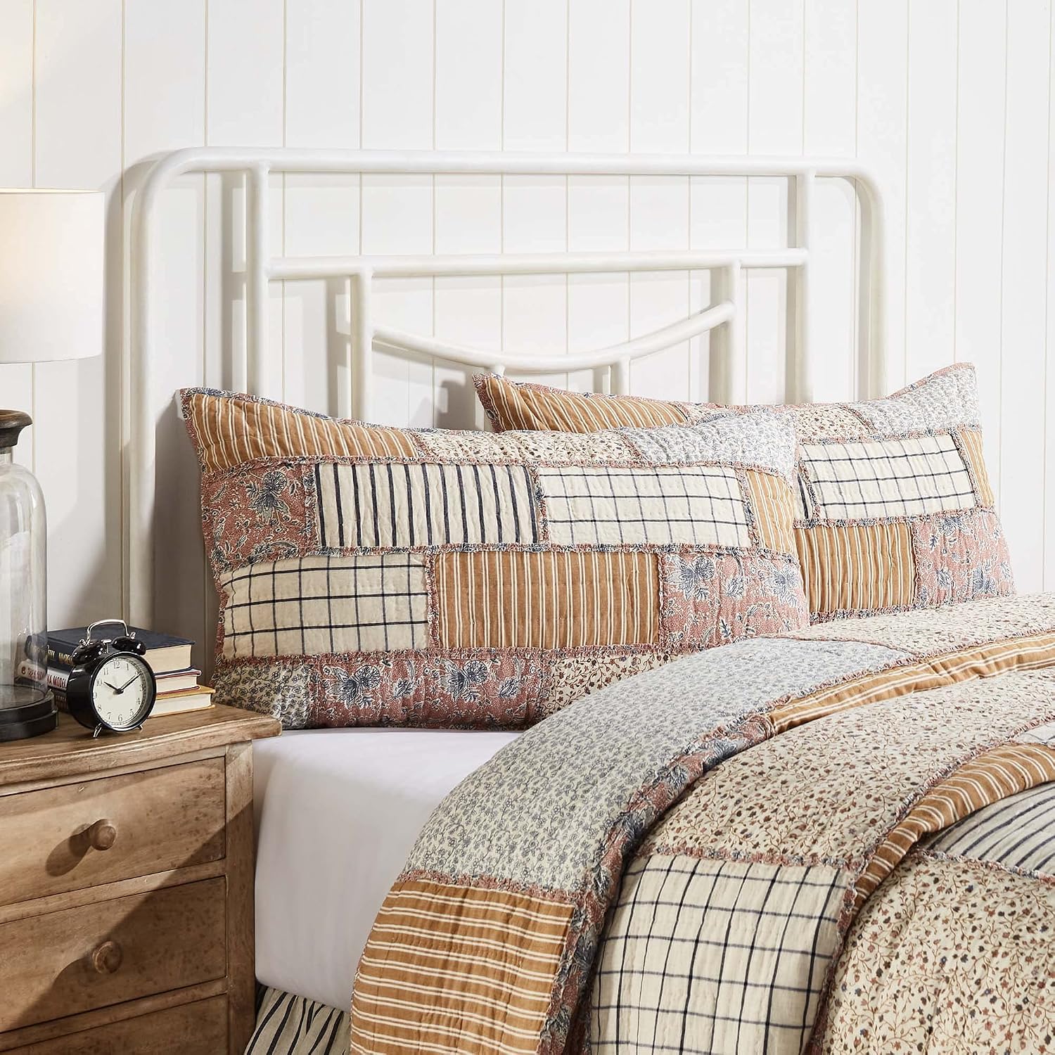 Kaila Vintage Farmhouse Patchwork King Pillow Sham