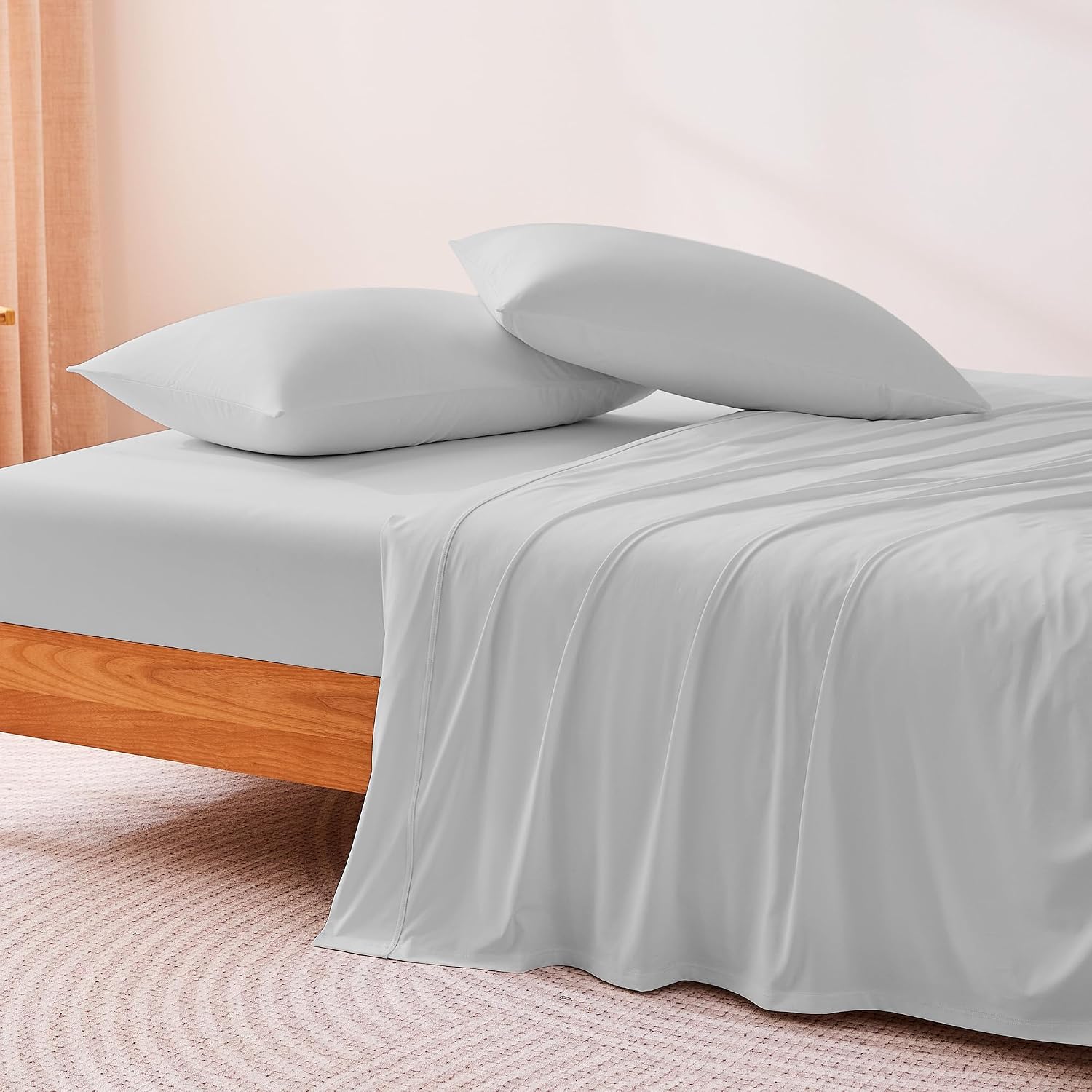 Gray King Cooling 4-Piece Sheet Set