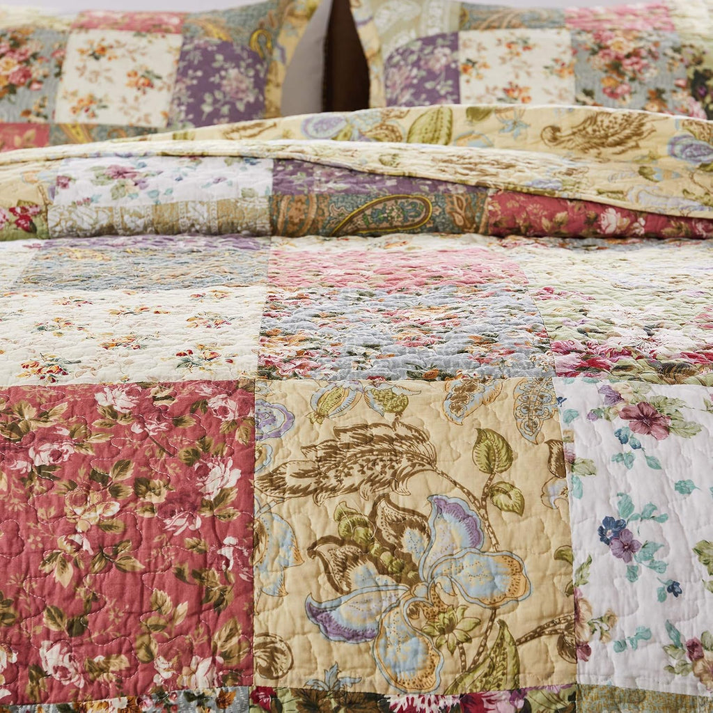 Patchwork Cotton Queen Quilt Set