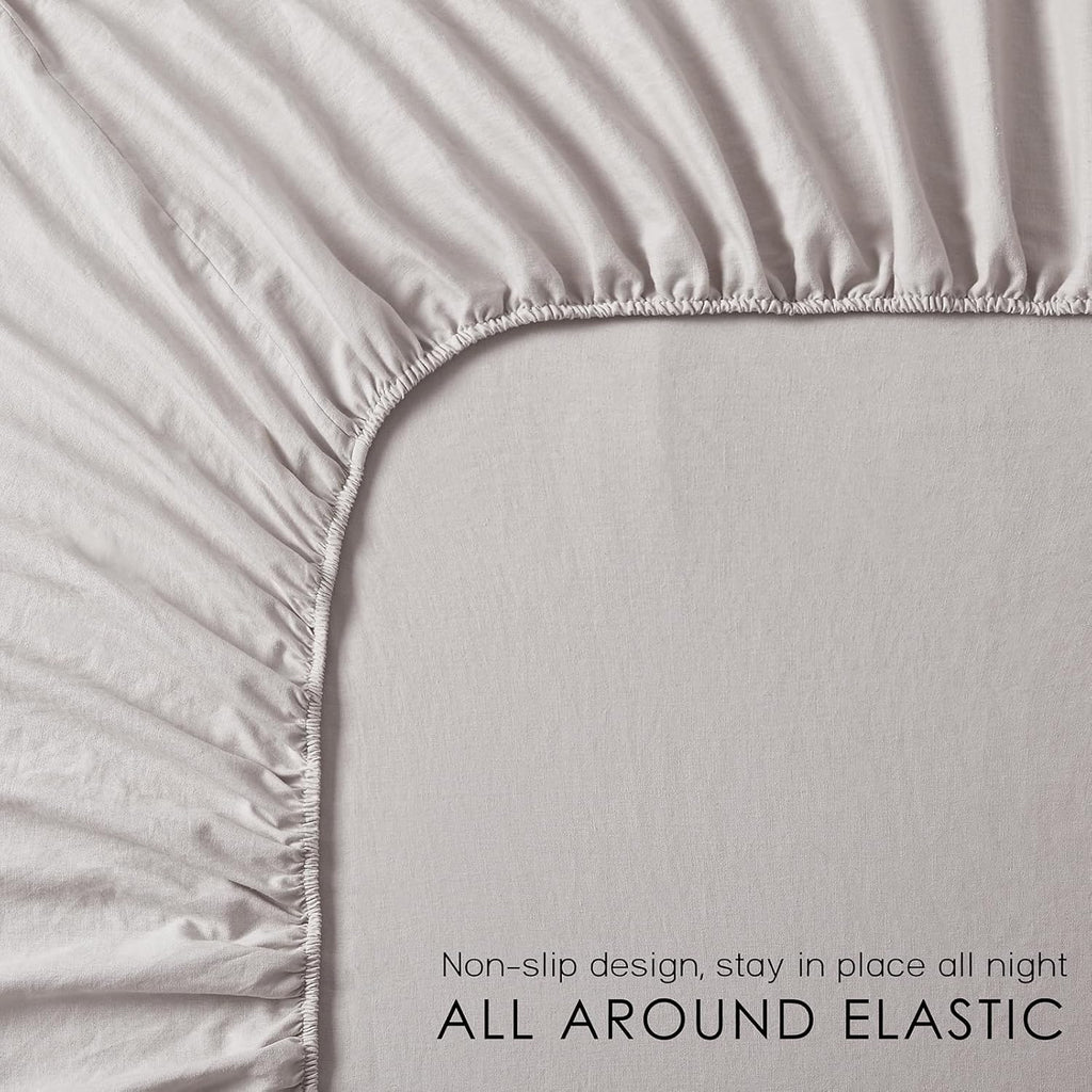 Organic French Linen Queen Sheet Set