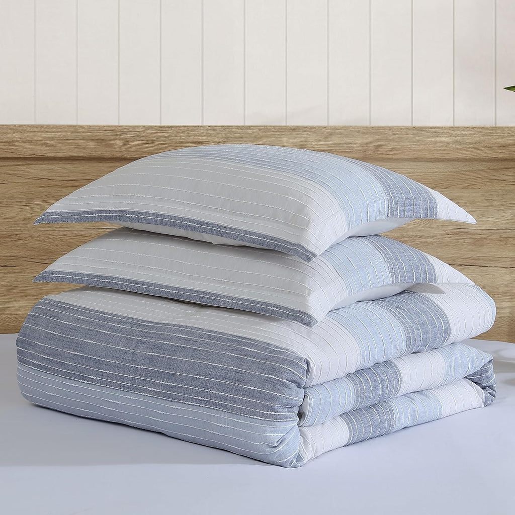 Sand Stripes Jacquard Queen Duvet Set