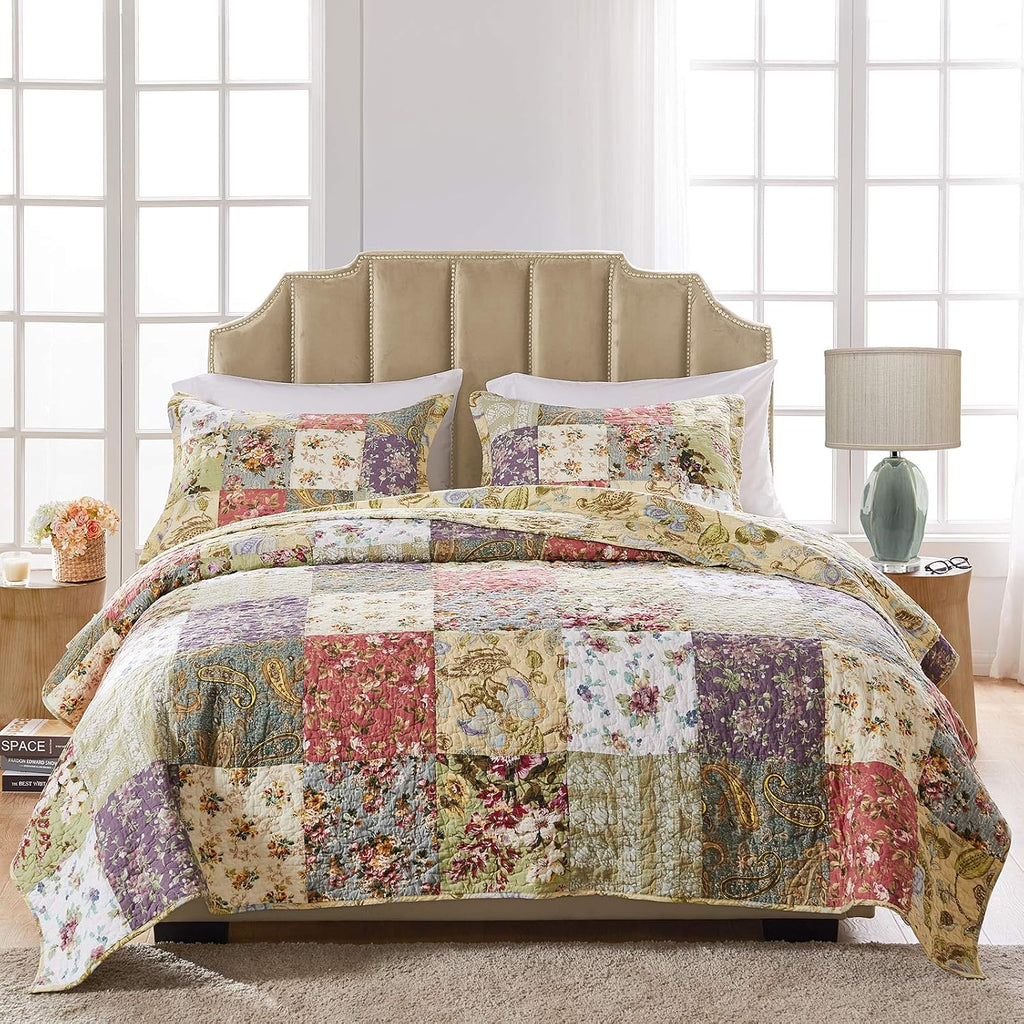 Patchwork Cotton Queen Quilt Set