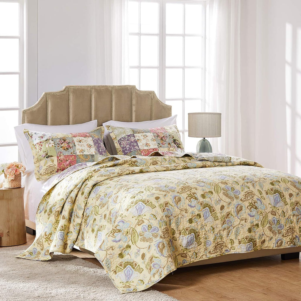 Patchwork Cotton Queen Quilt Set