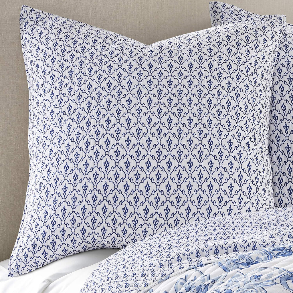 Bennett Mini Medallions Quilted Euro Pillow Shams Set of 2