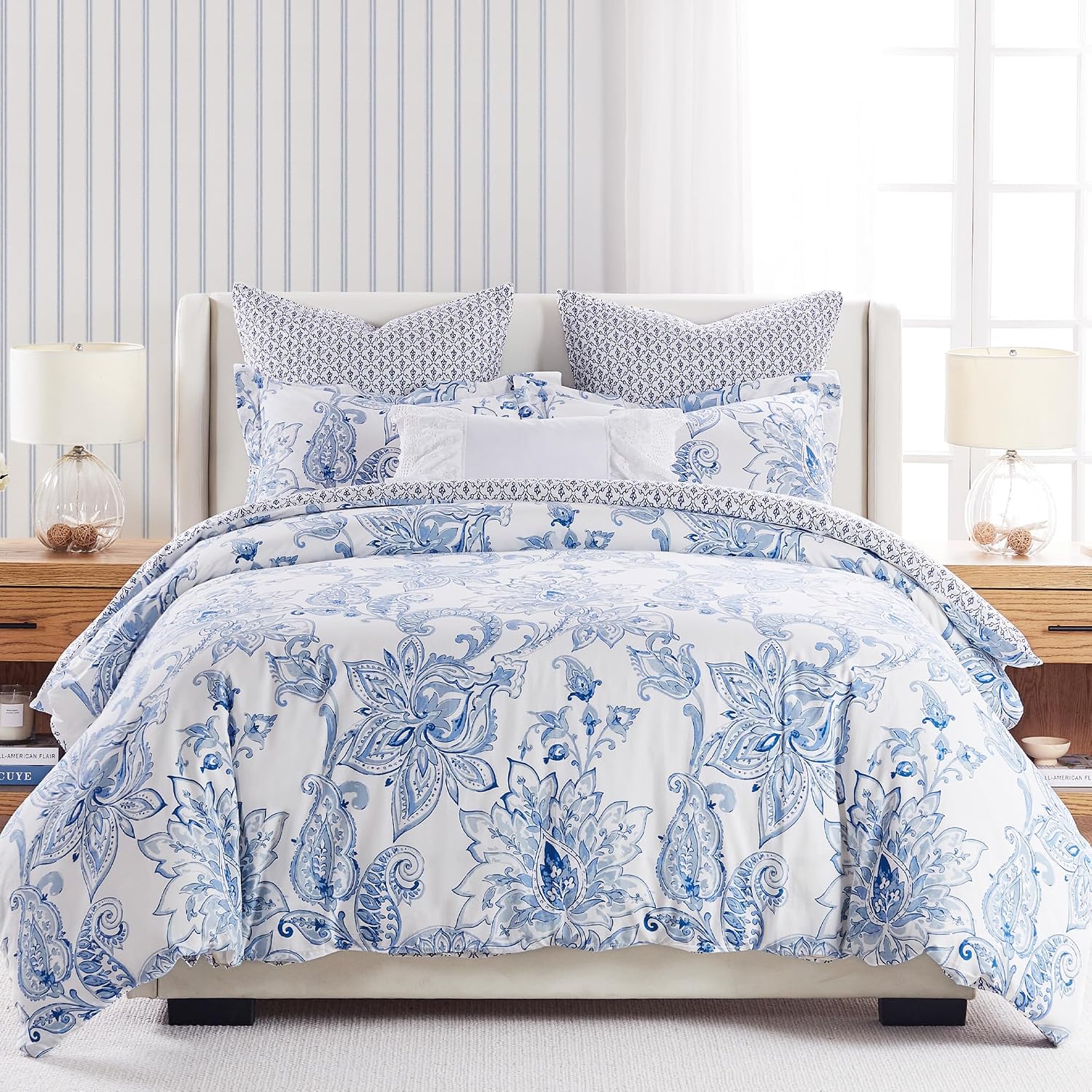 Bennett Mini Medallions Quilted Euro Pillow Shams Set of 2